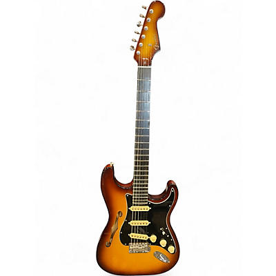 Used Fender Suona Stratocaster Thinline Violin Burst Solid Body Electric Guitar