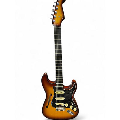 Used Fender Suona Thinline Stratocaster Violin Burst Hollow Body Electric Guitar