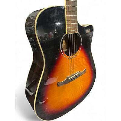 Used Fender T Bucket 300CE 2 Tone Sunburst Acoustic Electric Guitar