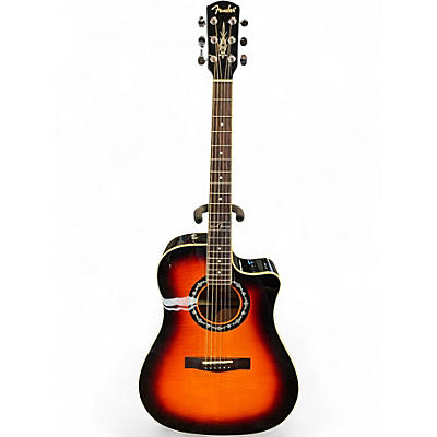 Used Fender T Bucket 300CE 3 Tone Sunburst Acoustic Electric Guitar