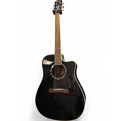 Fender Used Fender T Bucket 300CE Black Acoustic Electric Guitar