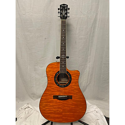 Fender Used Fender T Bucket 300CE Trans Amber Acoustic Electric Guitar