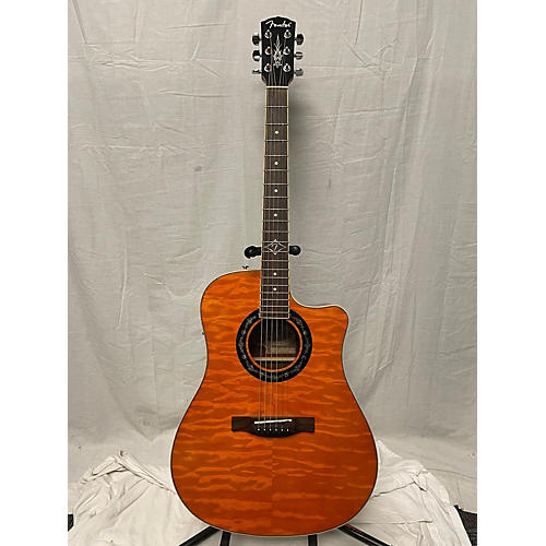 Fender Used Fender T Bucket 300CE Trans Amber Acoustic Electric Guitar Trans Amber