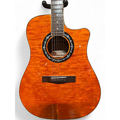 Used Fender T Bucket 300CE Trans Orange Acoustic Electric Guitar