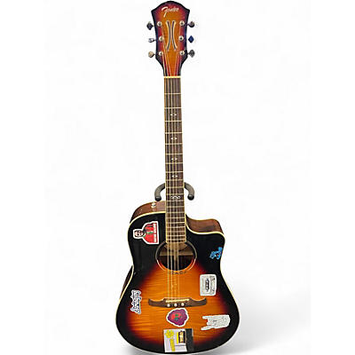 Used Fender T Bucket Sunburst Acoustic Electric Guitar
