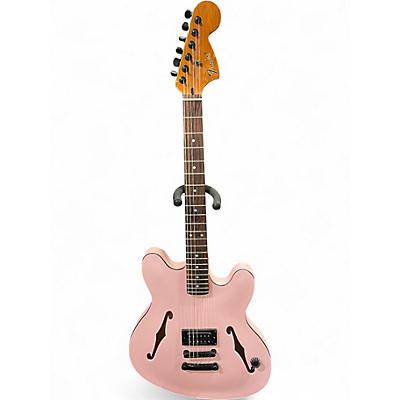 Used Fender TOM DELONG STARCASTER Shell Pink Hollow Body Electric Guitar