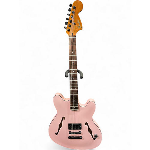 Used Fender TOM DELONG STARCASTER Shell Pink Hollow Body Electric Guitar Shell Pink