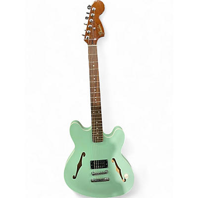 Used Fender TOM DELONGE SINGNATURE STARCASTER Surf Green Hollow Body Electric Guitar