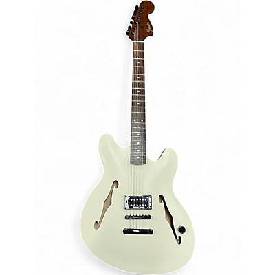 Used Fender TOM DELONGE STARCASTER  Olympic White Hollow Body Electric Guitar