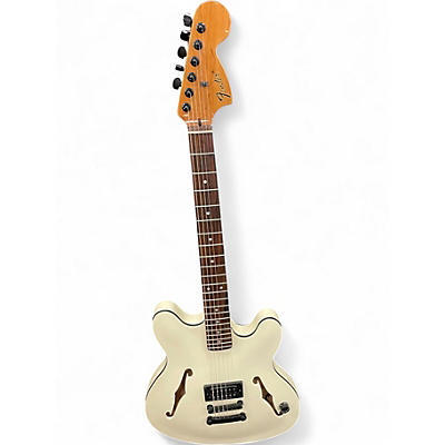 Used Fender TOM DELONGE STARCASTER Olympic White Hollow Body Electric Guitar