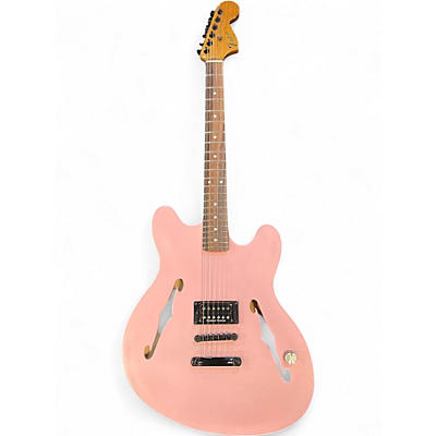 Used Fender TOM DELONGE STARCASTER Shell Pink Hollow Body Electric Guitar