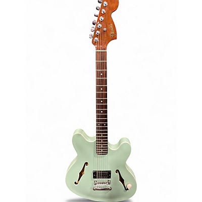 Used Fender TOM DELONGE STARCASTER Surf Green Hollow Body Electric Guitar