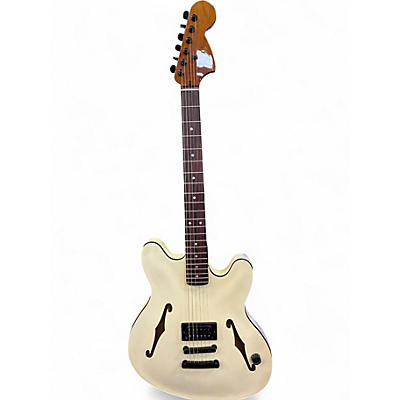 Used Fender TOM DELONGE STARCASTER WHITE Hollow Body Electric Guitar