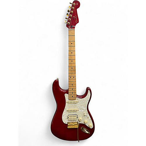 Used Fender Tash Sultana Stratocaster transparent cherry Solid Body Electric Guitar transparent cherry