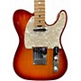 Used Fender Telcaster American Elite Aged Cherry Sunburst Solid Body Electric Guitar Aged Cherry Sunburst