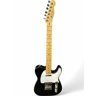 Used Fender Telecaster Black and White Solid Body Electric Guitar