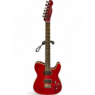 Used Fender Telecaster Custom Trans Red Solid Body Electric Guitar
