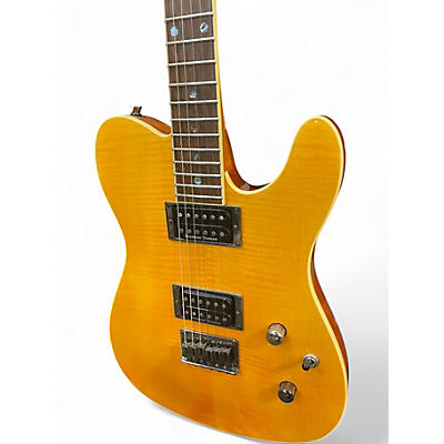 Used Fender Telecaster Custom Yellow Tiger Solid Body Electric Guitar