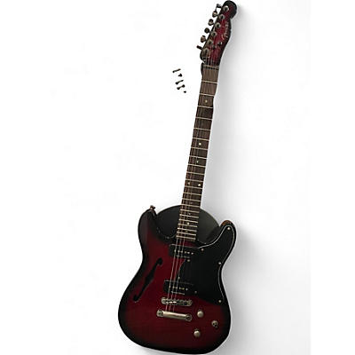 Used Fender Telecaster TC-90 Thinline Dark Cherry Burst Hollow Body Electric Guitar