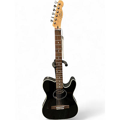 Used Fender Telecoustic Black Acoustic Electric Guitar