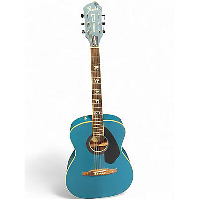 Used Fender Tim Armstrong Hellcat BLUE Acoustic Electric Guitar