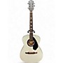 Used Fender Tim Armstrong Hellcat Silver Acoustic Electric Guitar Silver