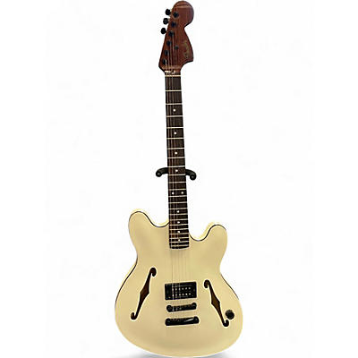 Used Fender  Tom DeLonge Starcaster Electric Guitar Olympic White Hollow Body Electric Guitar