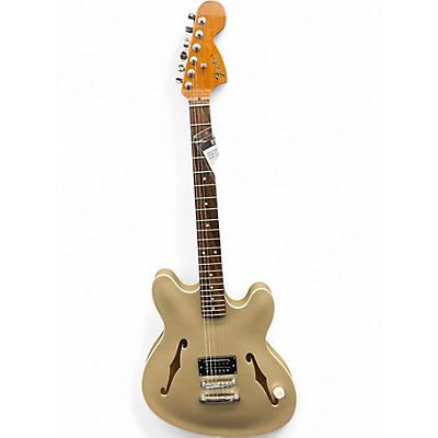 Used Fender Tom DeLonge Starcaster  Gold Hollow Body Electric Guitar