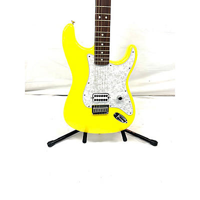 Fender Used Fender Tom DeLonge Stratocaster Electric Guitar With Invader SH8 Pickup Graffiti Yellow Graffiti Yellow Solid Body Electric Guitar