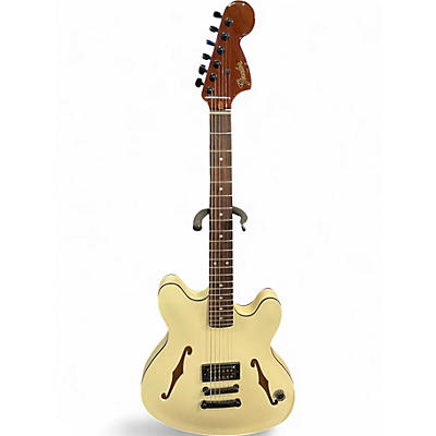 Used Fender Tom Delonge Signature STARCASTER White Hollow Body Electric Guitar