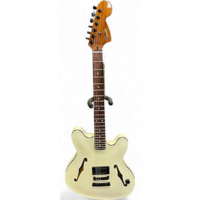 Used Fender Tom Delonge Signature Starcaster Olympic White Solid Body Electric Guitar