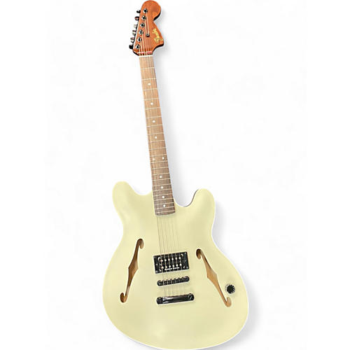 Fender Used Fender Tom Delonge Signature Starcaster White Hollow Body Electric Guitar White