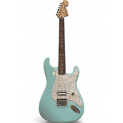 Used Fender Tom Delonge Signature Stratocaster Daphne Blue Solid Body Electric Guitar
