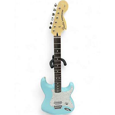 Used Fender Tom Delonge Signature Stratocaster Daphne Blue Solid Body Electric Guitar