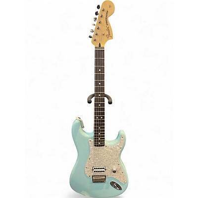 Used Fender Tom Delonge Signature Stratocaster Daphne Blue Solid Body Electric Guitar