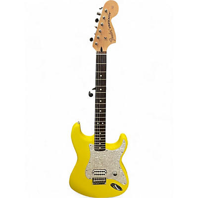 Used Fender Tom Delonge Signature Stratocaster Graffiti Yellow Solid Body Electric Guitar