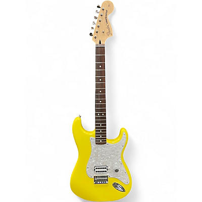 Used Fender Tom Delonge Signature Stratocaster Graffiti Yellow Solid Body Electric Guitar