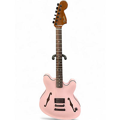 Used Fender Tom Delonge Signature Stratocaster Pink Solid Body Electric Guitar