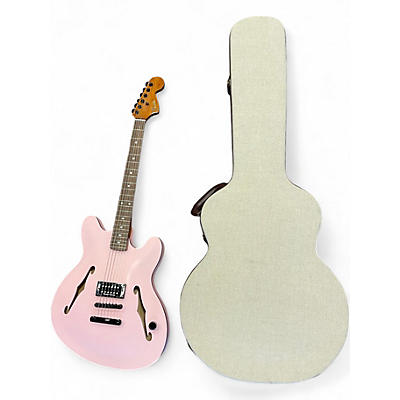 Used Fender Tom Delonge Signature Stratocaster Shell Pink Solid Body Electric Guitar