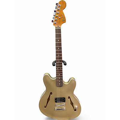 Used Fender Tom Delonge Signature Stratocaster Shoreline Gold Solid Body Electric Guitar