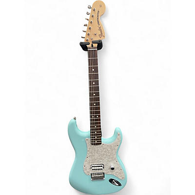 Used Fender Tom Delonge Signature Stratocaster Sonic Blue Solid Body Electric Guitar