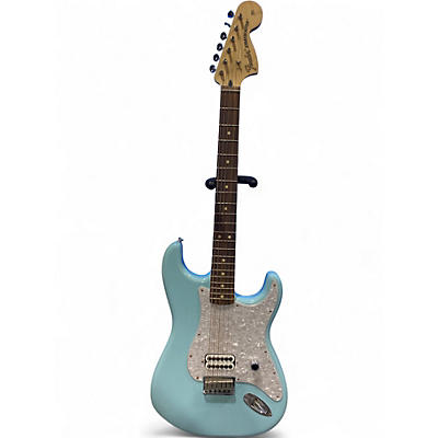 Used Fender Tom Delonge Signature Stratocaster Sonic Blue Solid Body Electric Guitar