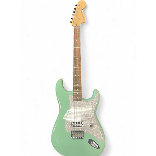 Used Fender Tom Delonge Signature Stratocaster Surf Green Solid Body Electric Guitar Surf Green