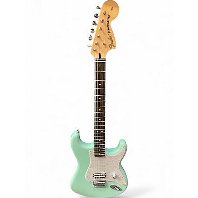 Used Fender Tom Delonge Signature Stratocaster Surf Green Solid Body Electric Guitar
