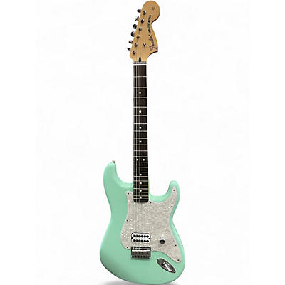 Used Fender Tom Delonge Signature Stratocaster Surf Green Solid Body Electric Guitar
