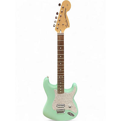 Used Fender Tom Delonge Signature Stratocaster Surf Green Solid Body Electric Guitar