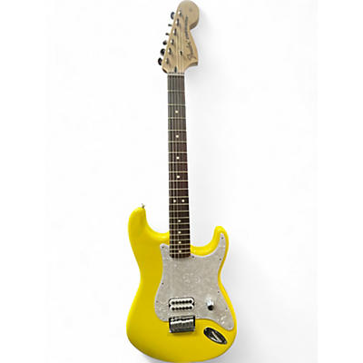 Used Fender Tom Delonge Signature Stratocaster Yellow Solid Body Electric Guitar
