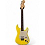 Used Fender Tom Delonge Signature Stratocaster Yellow Solid Body Electric Guitar Yellow