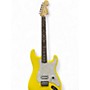 Used Fender Tom Delonge Signature Stratocaster Yellow Solid Body Electric Guitar Yellow