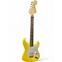 Used Fender Tom Delonge Signature Stratocaster Yellow Solid Body Electric Guitar Yellow